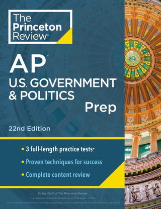 Cover image for 9780593517277 - Princeton Review AP U.S. Government & Politics Prep, 2024