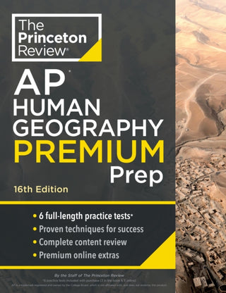 Cover image for 9780593517703 - Princeton Review AP Human Geography Premium Prep
