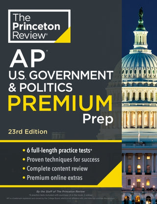 Cover image for 9780593517741 - Princeton Review AP U.S. Government & Politics Premium Prep