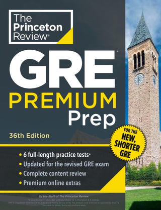 Cover image for 9780593517826 - Princeton Review GRE Premium Prep, 36th Edition