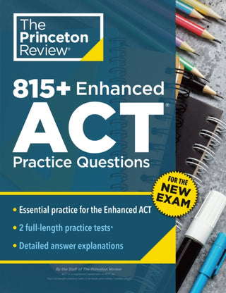 Cover image for 9780593518014 - 815+ Enhanced ACT Practice Questions