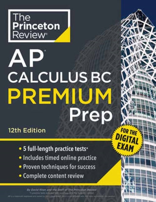 Cover image for 9780593518229 - Princeton Review AP Calculus BC Premium Prep, 12th Edition