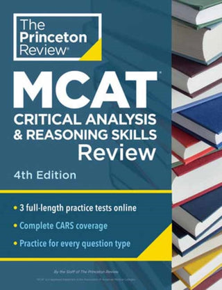 Cover image for 9780593518823 - Princeton Review MCAT Critical Analysis and Reasoning Skills Review, 4th Edition