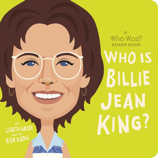 Cover image for 9780593520925 - Who Is Billie Jean King?: A Who Was? Board Book