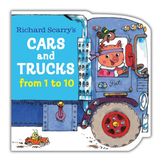 Cover image for 9780593567708 - Richard Scarry's Cars and Trucks from 1 to 10