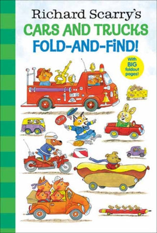 Cover image for 9780593807675 - Richard Scarry's Cars and Trucks Fold-and-Find!