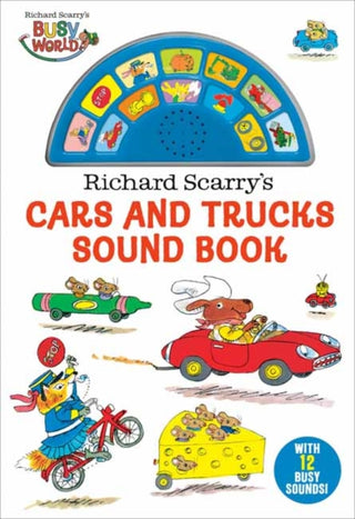 Cover image for 9780593808221 - Richard Scarry's Cars and Trucks Sound Book