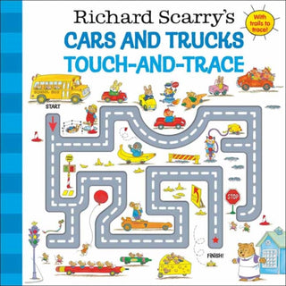 Cover image for 9780593808337 - Richard Scarry's Cars and Trucks Touch-and-Trace