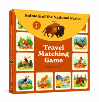 Cover image for 9780593837382 - Animals of the National Parks Travel Matching Game