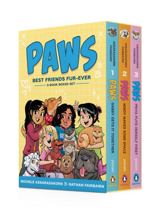 Cover image for 9780593856765 - PAWS: Best Friends Fur-Ever Boxed Set (Books 1-3)