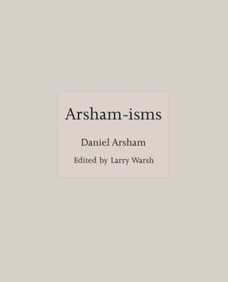 Cover image for 9780691217505 - Arsham–isms