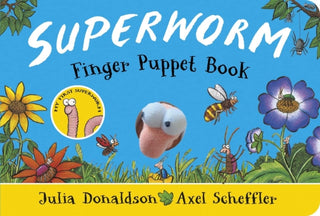 Supplemental image for 9780702313691 - Superworm Finger Puppet Book - the wriggliest, squiggliest superhero ever!
