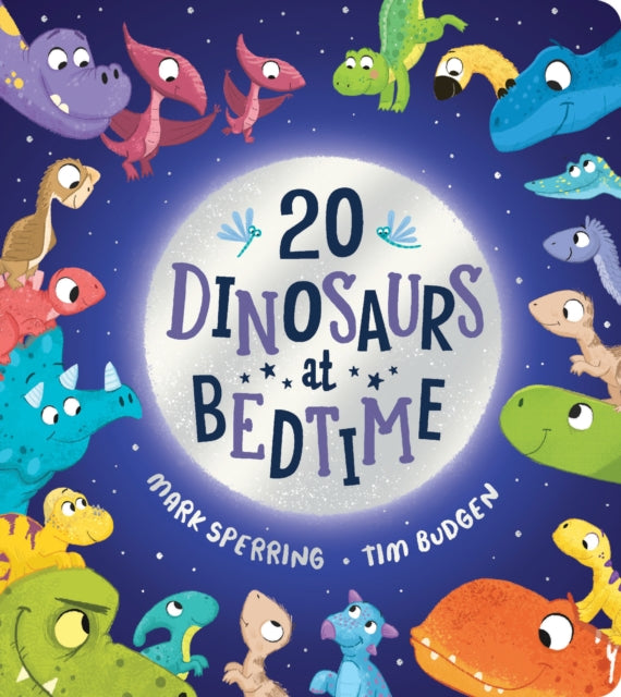 Cover image for 9780702317422 - Twenty Dinosaurs at Bedtime (BB)