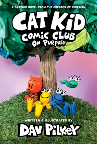 Cover image for 9780702325403 - Cat Kid Comic Club 3: On Purpose: A Graphic Novel (Cat Kid Comic Club #3) PB