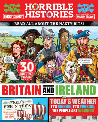 Cover image for 9780702326516 - Horrible History of Britain and Ireland (newspaper edition)