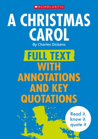 Cover image for 9780702336683 - A Christmas Carol: Full Text with Annotations and Key Quotations