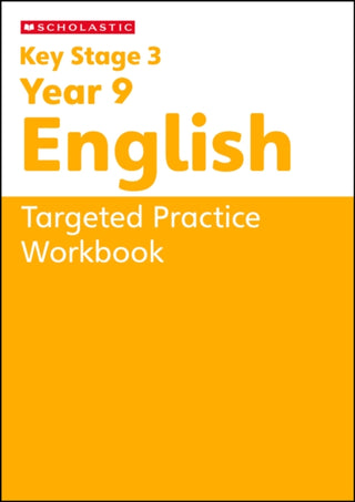 Cover image for 9780702346248 - KS3 Year 9 English Targeted Practice Workbook with answers.
