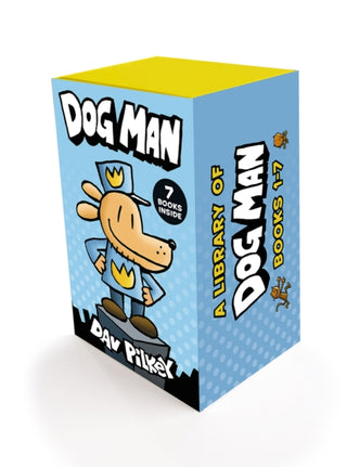 Cover image for 9780702348655 - A Library of Dog Man (books 1-7)