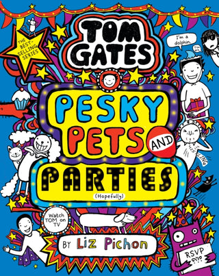 Cover image for 9780702349201 - Tom Gates 24: Pesky Pets and Parties (Book 24)