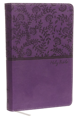Cover image for 9780718075262 - NKJV, Deluxe Gift Bible, Leathersoft, Purple, Red Letter, Comfort Print