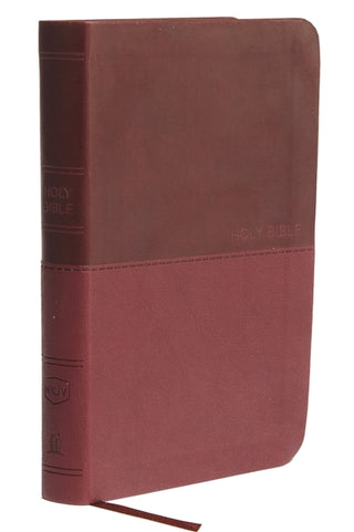 Cover image for 9780718075538 - NKJV, Thinline Bible, Compact, Leathersoft, Burgundy, Red Letter, Comfort Print