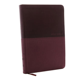 Cover image for 9780718075606 - NKJV, Value Thinline Bible, Large Print, Burgundy Leathersoft, Red Letter, Comfort Print