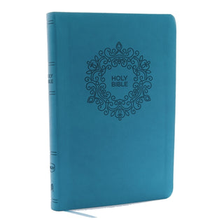 Cover image for 9780718075651 - NKJV, Value Thinline Bible, Large Print, Turquoise Leathersoft, Red Letter, Comfort Print