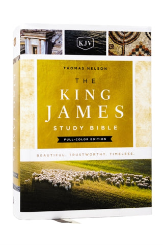Cover image for 9780718079154 - KJV, The King James Study Bible, Full-Color Edition, Cloth-bound Hardcover, Red Letter