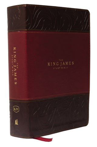 Cover image for 9780718079789 - KJV, The King James Study Bible, Leathersoft, Burgundy, Red Letter, Full-Color Edition