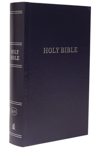 Cover image for 9780718095567 - KJV, Pew Bible, Large Print, Hardcover, Blue, Red Letter, Comfort Print