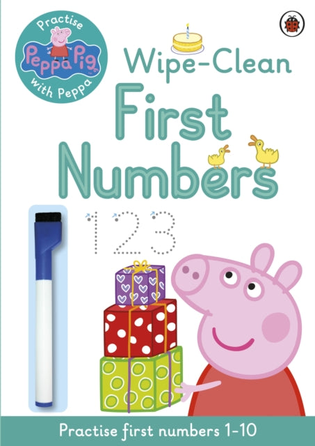 Cover image for 9780723292111 - Peppa Pig: Practise with Peppa: Wipe-Clean First Numbers