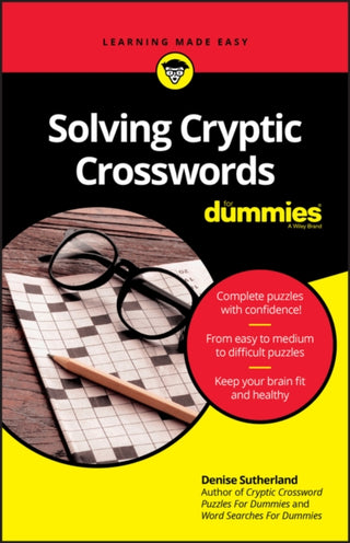 Cover image for 9780730384700 - Solving Cryptic Crosswords For Dummies