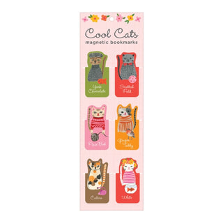 Supplemental image for 9780735354302 - Cool Cats Magnetic Bookmarks