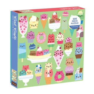 Cover image for 9780735355859 - Cat Cafe 500 Piece Puzzle