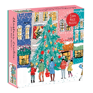 Cover image for 9780735356856 - Christmas Carolers Square Boxed 1000 Piece Puzzle