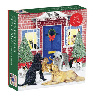 Cover image for 9780735356887 - Christmas Cottage Square Boxed 1000 Piece Puzzle