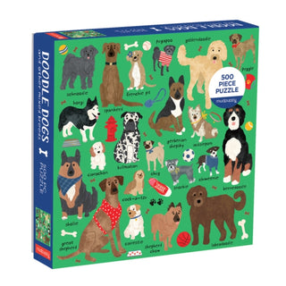 Supplemental image for 9780735357310 - Doodle Dog And Other Mixed Breeds 500 Piece Family Puzzle