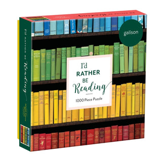 Cover image for 9780735360532 - I'd Rather Be Reading 1000 Piece Puzzle in Square Box