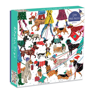 Supplemental image for 9780735362017 - Winter Dogs 500 Piece Puzzle