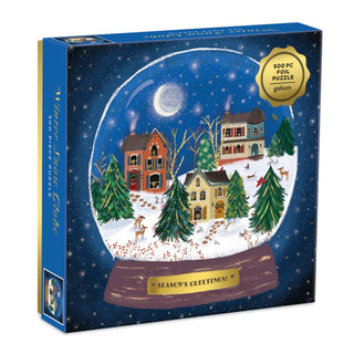 Supplemental image for 9780735362024 - Winter Snow Globe 500 Piece Puzzle