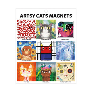 Supplemental image for 9780735362826 - Artsy Cats Magnets