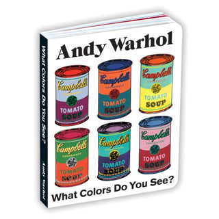 Cover image for 9780735363793 - Andy Warhol What Colors Do You See? Board Book