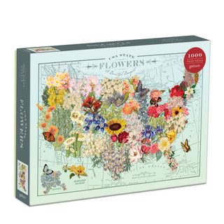 Cover image for 9780735364769 - Wendy Gold USA State Flowers 1000 Piece Puzzle