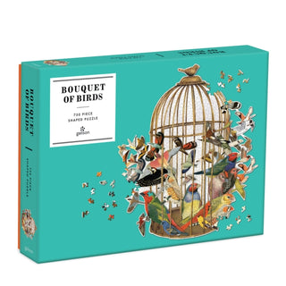 Supplemental image for 9780735364806 - Bouquet of Birds 750 Piece Shaped Puzzle