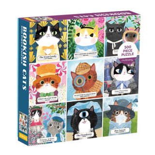 Cover image for 9780735364905 - Bookish Cats 500 Piece Family Puzzle