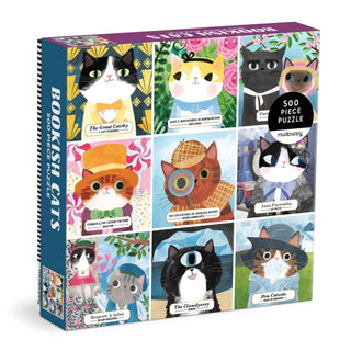 Cover image for 9780735364905 - Bookish Cats 500 Piece Family Puzzle