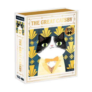 Supplemental image for 9780735364950 - The Great Catsby Bookish Cats 100 Piece Puzzle