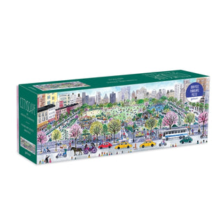 Supplemental image for 9780735365384 - Michael Storrings Cityscape 1000 Piece Panoramic Puzzle