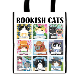 Cover image for 9780735365650 - Bookish Cats Reusable Shopping Bag