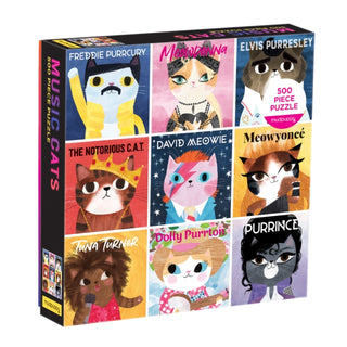 Supplemental image for 9780735366664 - Music Cats 500 Piece Family Puzzle
